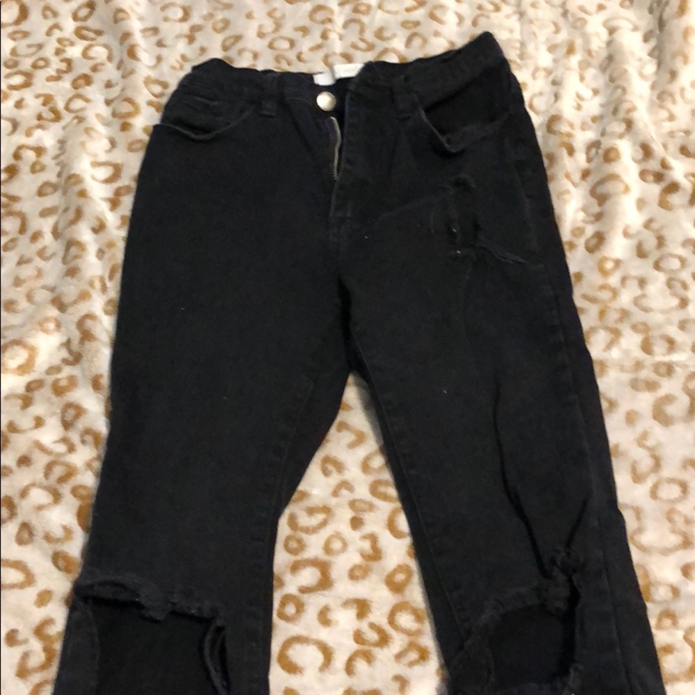 Black bell bottoms